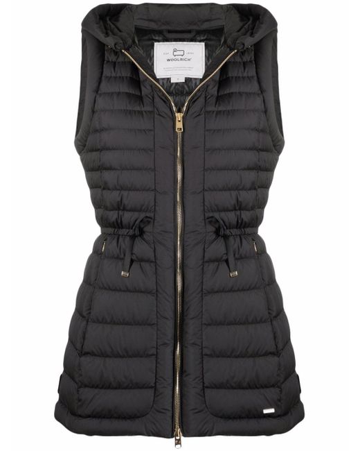 Woolrich quilted hooded gilet
