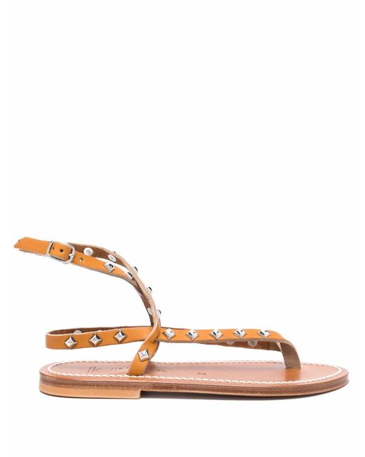K. Jacques studded leather sandals