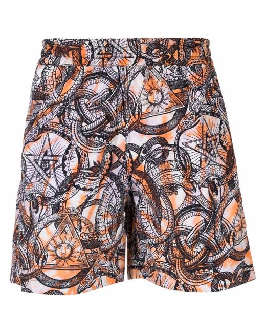 Aries graphic-print swim shorts