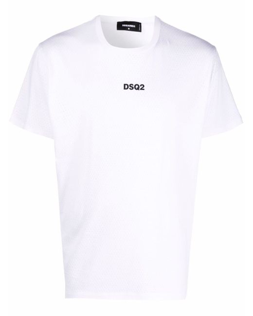Dsquared2 logo-print mesh T-shirt