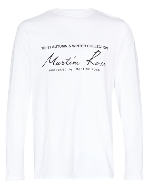 Martine Rose logo print long-sleeved T-shirt