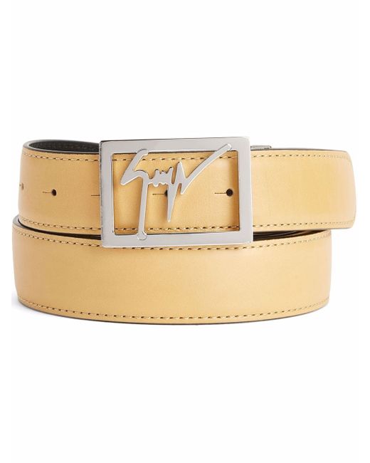Giuseppe Zanotti Design Linum logo-buckle leather belt