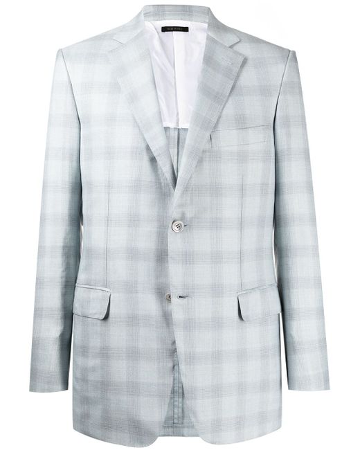 Brioni tailored check-print blazer