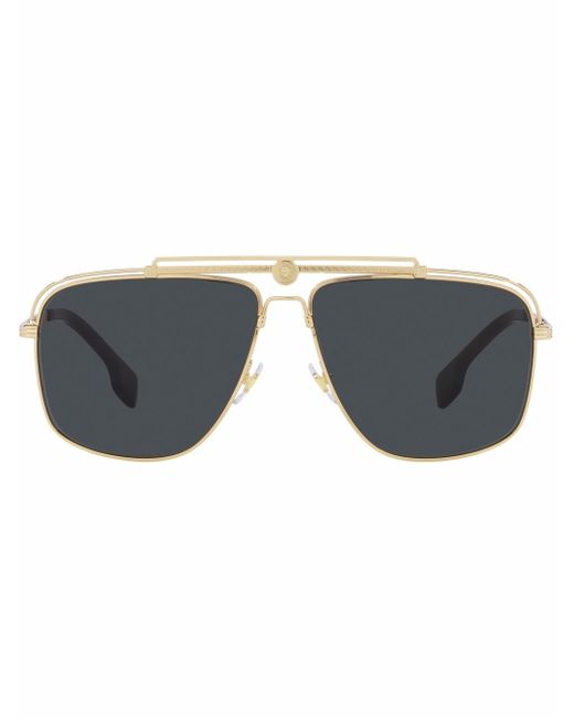 Versace aviator-frame sunglasses