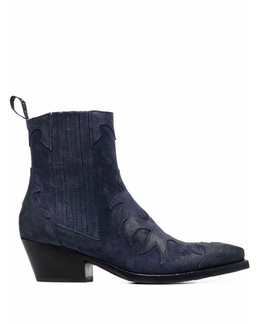 Sartore suede Cuban ankle boots