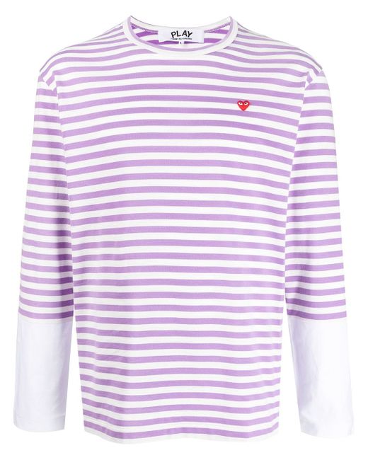 Comme Des Garçons Play striped long-sleeve T-shirt