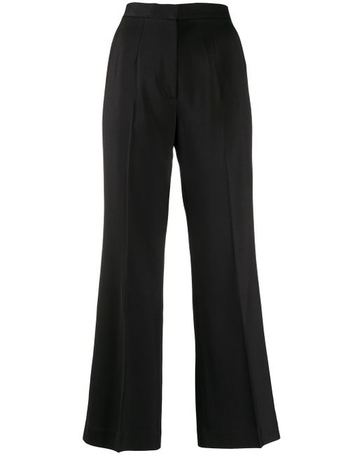 Goodious cropped boot-cut trousers