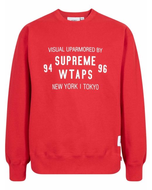 Supreme x WTAPS crew-neck sweatshirt