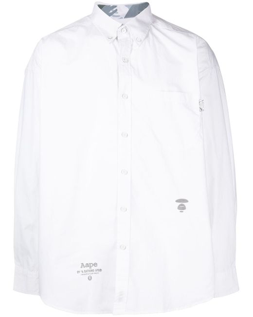 Aape By *A Bathing Ape® patch button down shirt