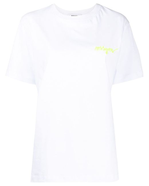 Msgm logo-print short-sleeved T-shirt