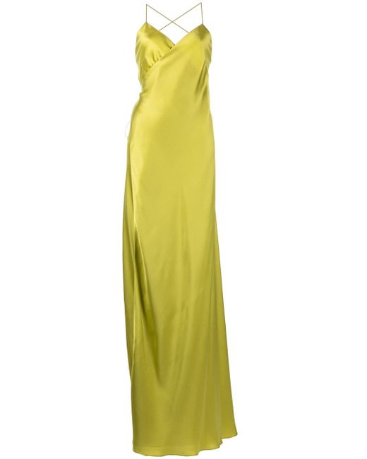 Michelle Mason V-neck silk dress