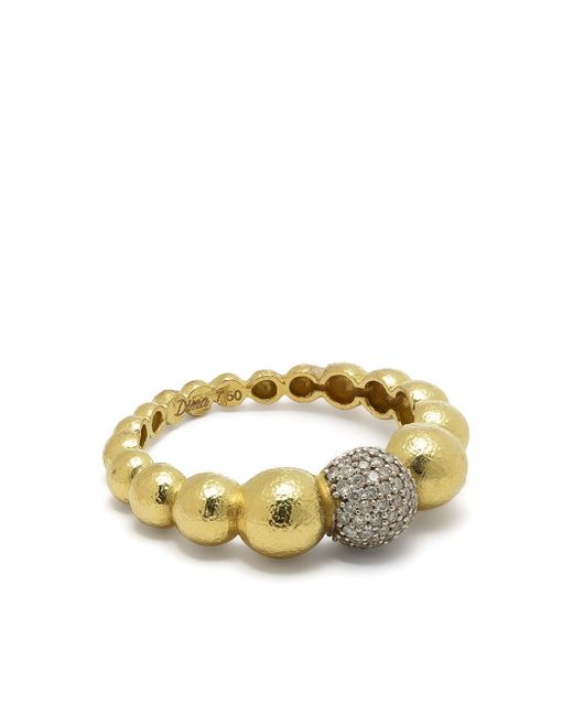 Dima Jewellery 18kt yellow ball diamond ring