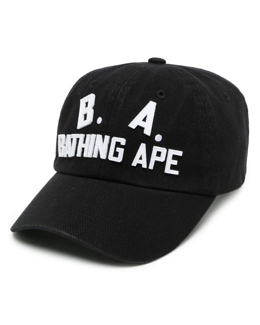 A Bathing Ape logo-print cotton cap