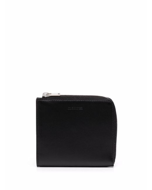 Jil Sander zip-around leather card purse