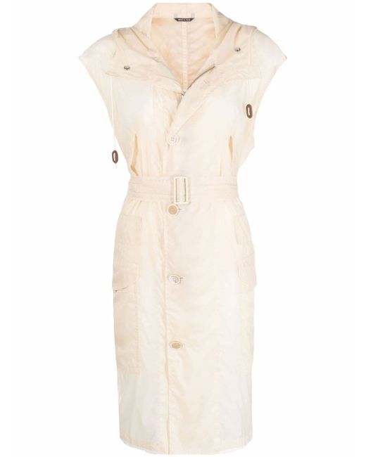 Maison Margiela belted hooded trench coat