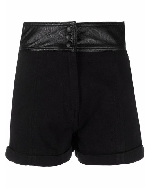 Twin-Set high-waisted cotton shorts