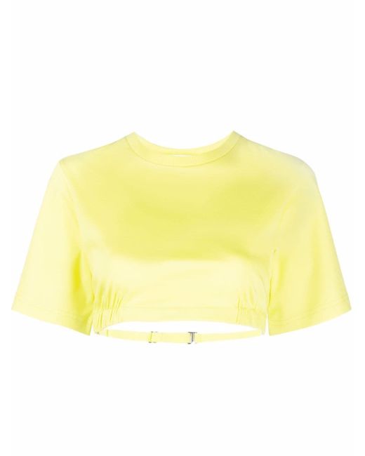 Dion Lee short-sleeve cropped T-shirt