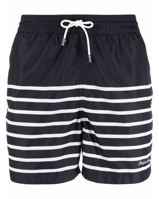 Ralph Lauren Purple Label stripe-print swim shorts