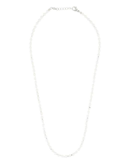Nialaya Jewelry drape pearl detail necklace