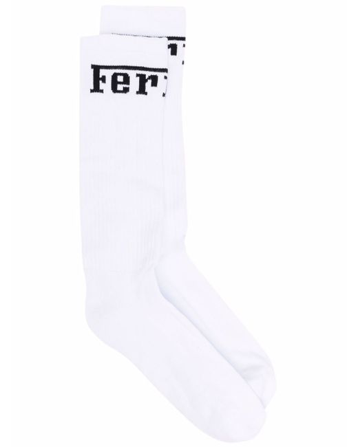 Ferrari logo-print ribbed socks