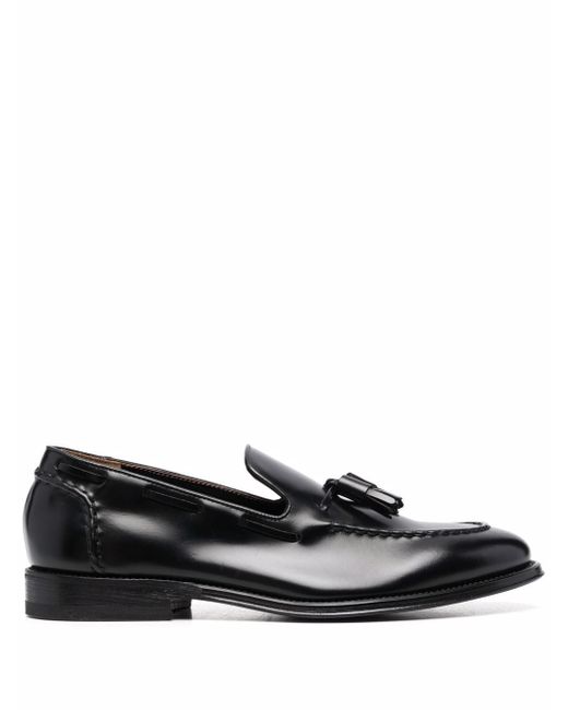 Henderson Baracco grained leather loafers