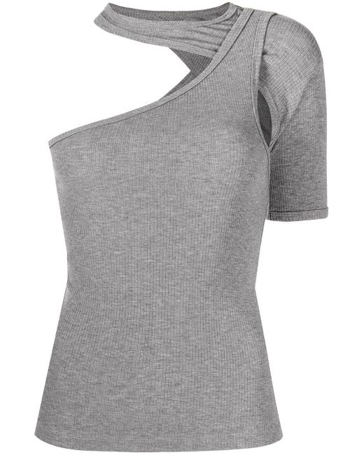 Rta asymmetric short-sleeved T-shirt