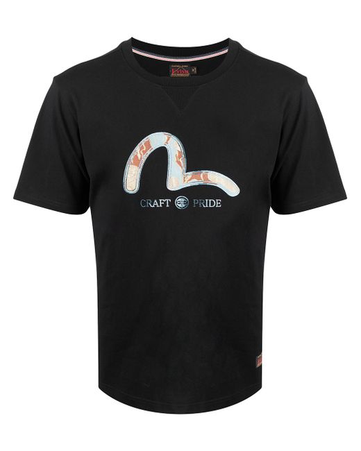 Evisu Brocade Seagull appliqué T-shirt