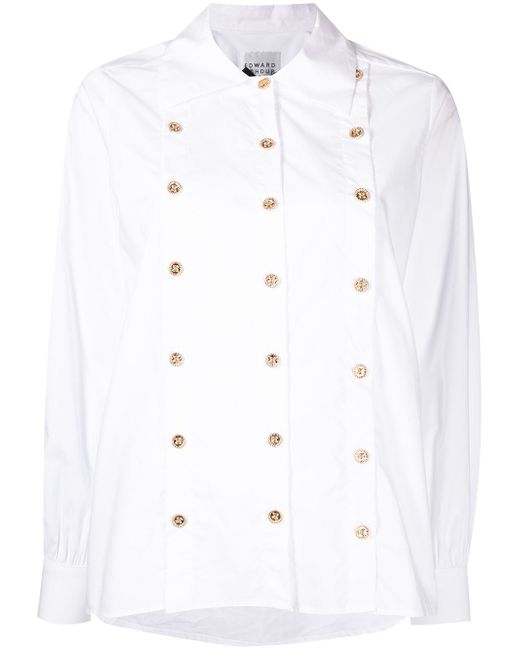 Edward Achour Paris button-detailed blouse