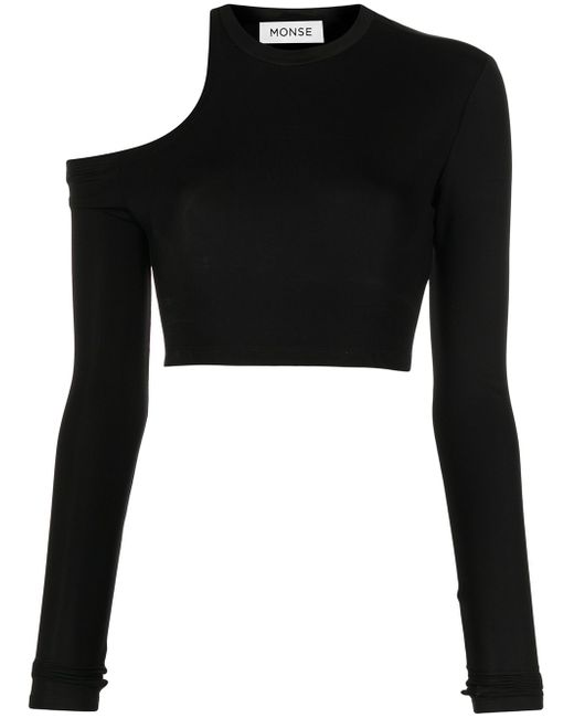 Monse longsleeved cut-out cropped top