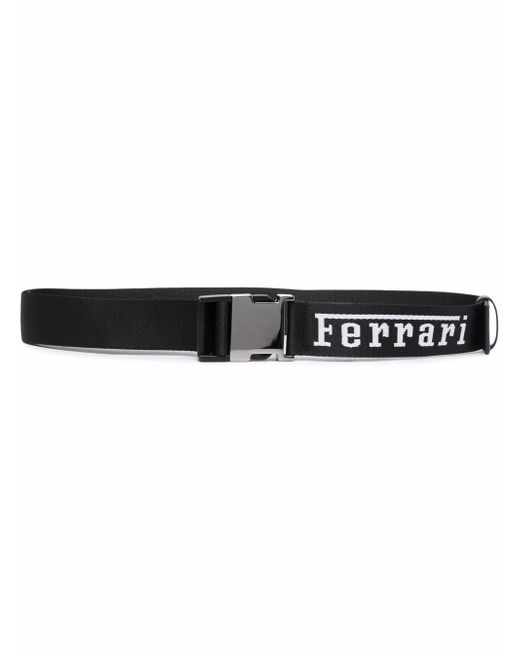 Ferrari logo-print buckle belt