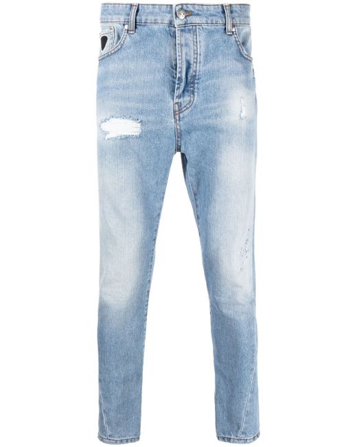 John Richmond slim-cut distressed jeans