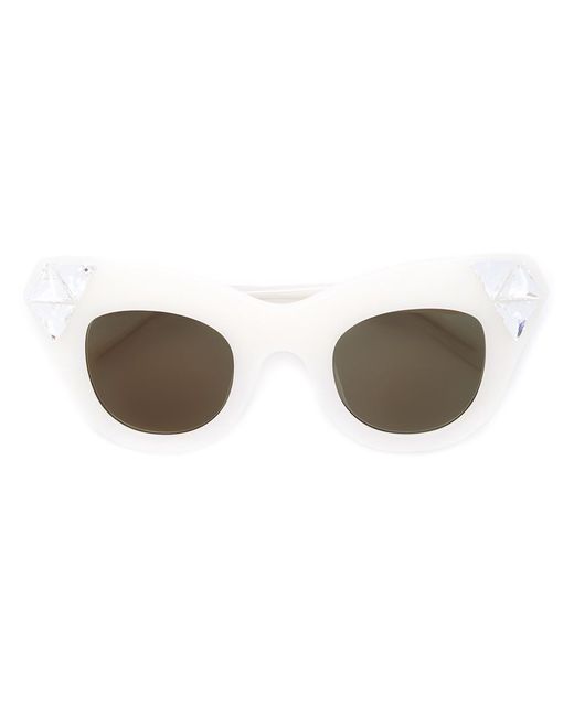 Vera Wang embellished cat eye sunglasses