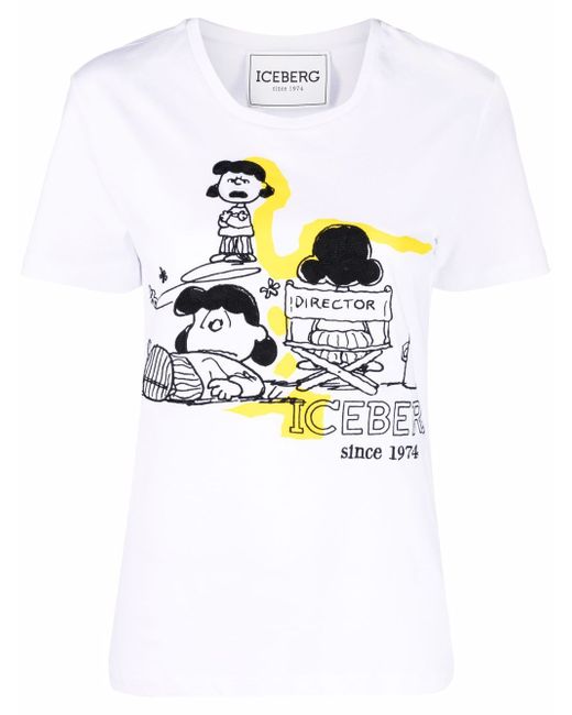 Iceberg cartoon-print crew-neck T-shirt