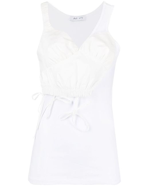 Act N°1 ruched-bust sleeveless top