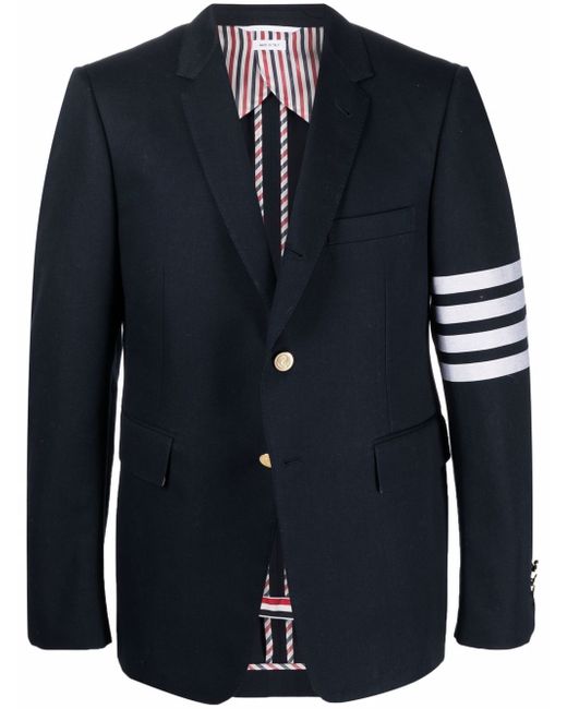 Thom Browne Engineered 4-Bar stripe classic sport coat jacket