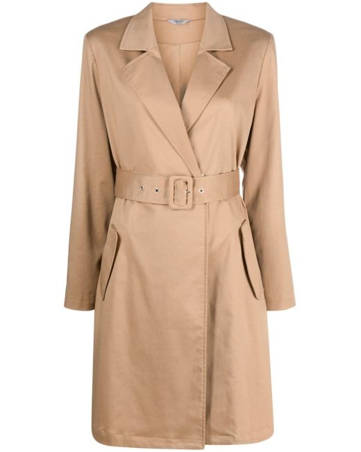 Liu •Jo belted pleated trench coat