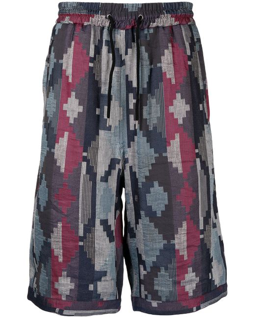 Giorgio Armani geometric-print bermuda shorts