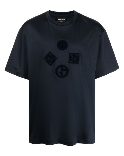 Giorgio Armani logo-patch short-sleeve T-shirt