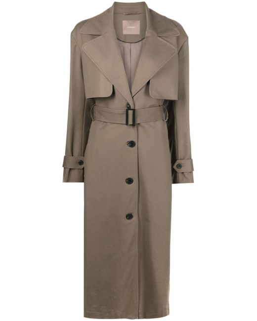 12 Storeez belted single-breaster trench coat