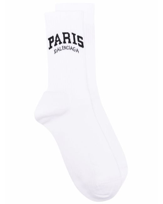 Balenciaga Paris-jacquard tennis socks