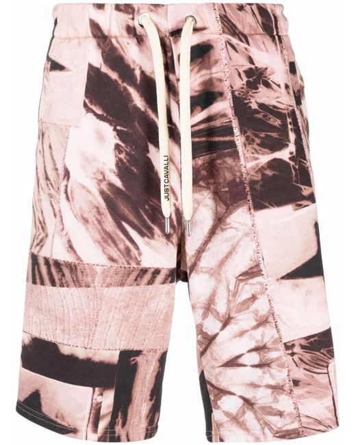 Just Cavalli abstract-print cotton Bermuda shorts