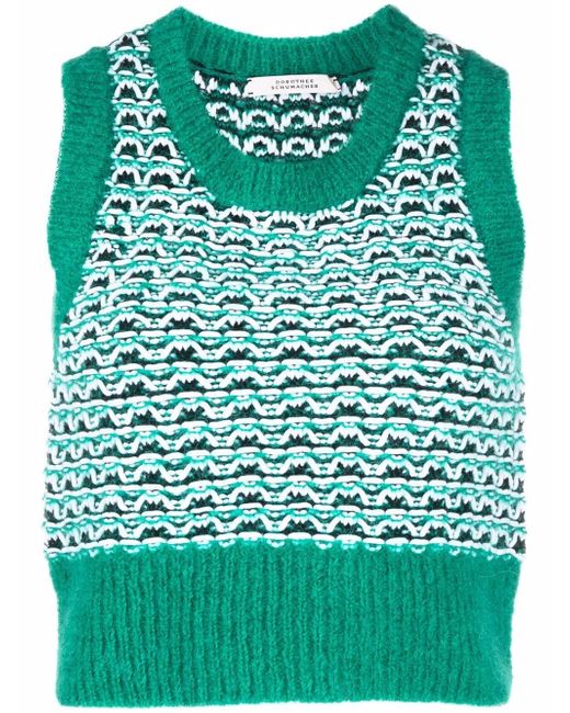 Dorothee Schumacher fluffy knitted sleeveless top