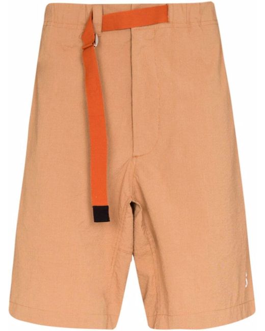 Kenzo logo-print belted shorts