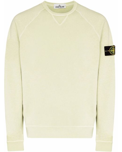 Stone Island Compass-patch raglan-sleeve sweatshirt