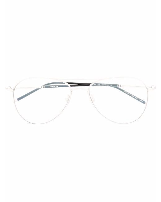 Montblanc aviator-frame glasses