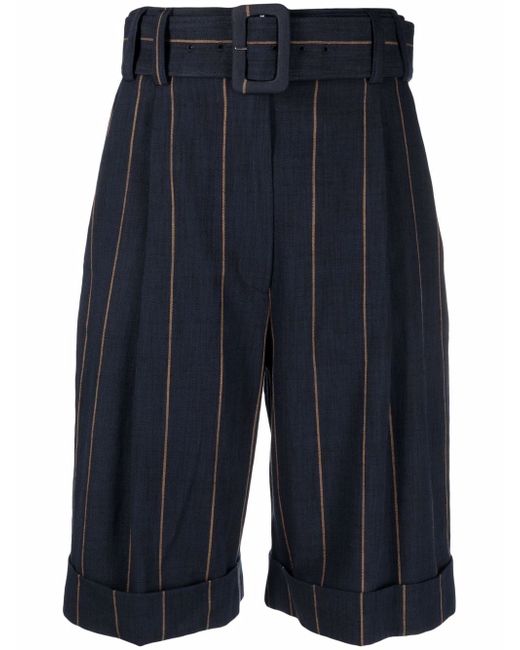 Lardini pinstripe tailored bermuda shorts