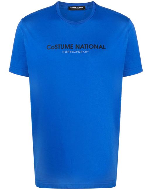 costume national contemporary logo print short-sleeve T-shrit