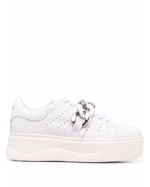 Cult chain-link leather sneakers