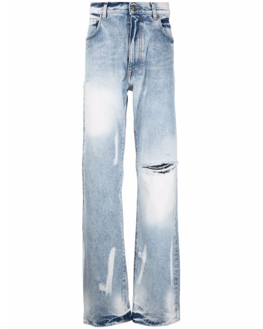 424 straight-leg stonewashed jeans