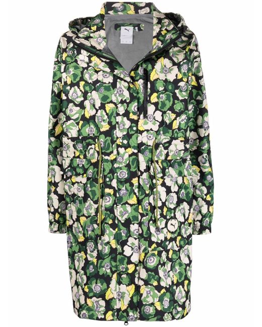 Puma x Liberty floral-print raincoat